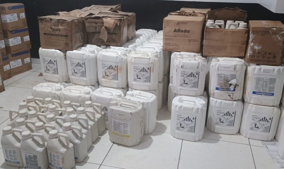 Defensivos roubados em dezembro de 2024 divulgação pcto