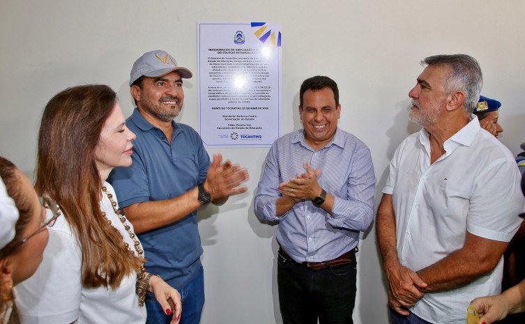 Com investimento de R$ 4,1 milhões, governador Wanderlei Barbosa inaugura reforma e ampliação de colégio estadual em Buriti do Tocantins