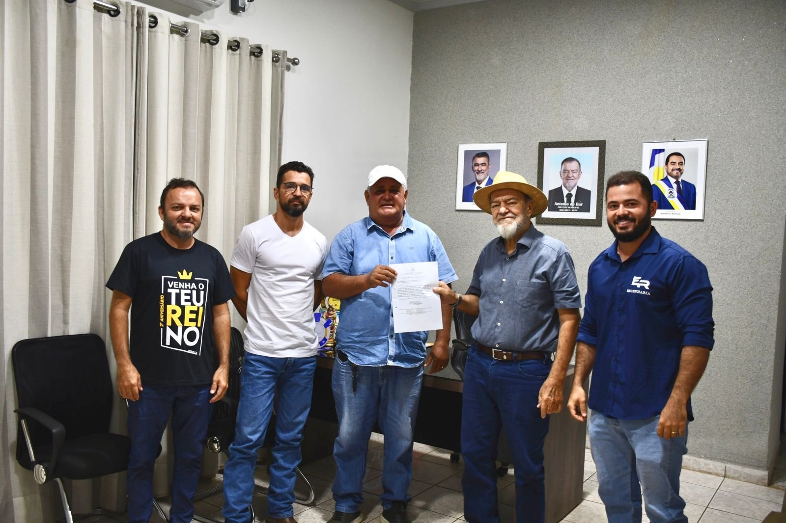 AUGUSTINÓPOLIS: Antônio do Bar autoriza início da construção de quadra poliesportiva no povoado Itaúba