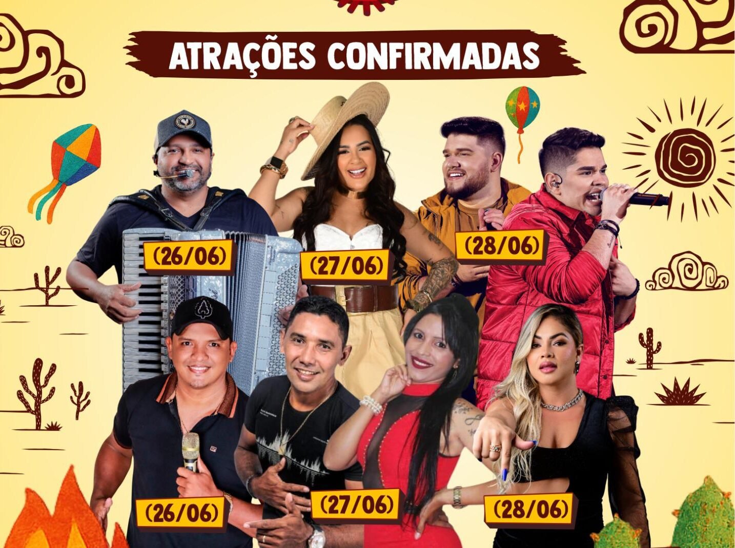 Daniel do Acordeon, Bárbara D’Lux e mais: Arraiá du Centu du Ogustu 2025 confirma grandes nomes para animar três noites de festa