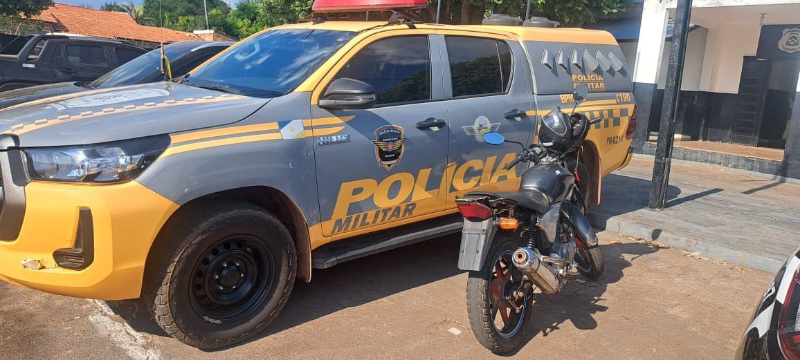 SAMPAIO: PM recupera moto usada como pagamento de serviços de ajudante de pedreiro