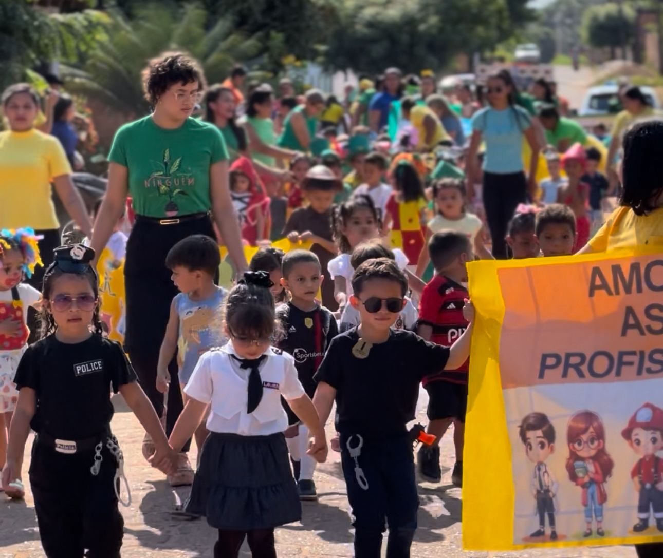 Em Augustinopolis, Creche Permina realiza desfile em comemoração ao 7 de Setembro