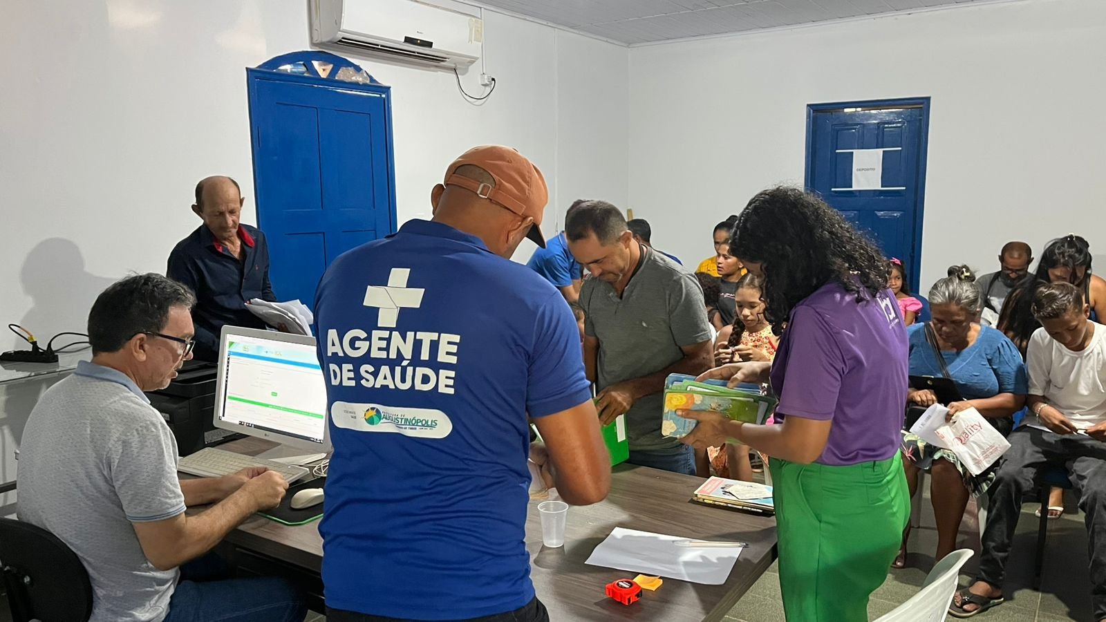 Ação de Pesagem e Vacinação no Acampamento Sol Nascente