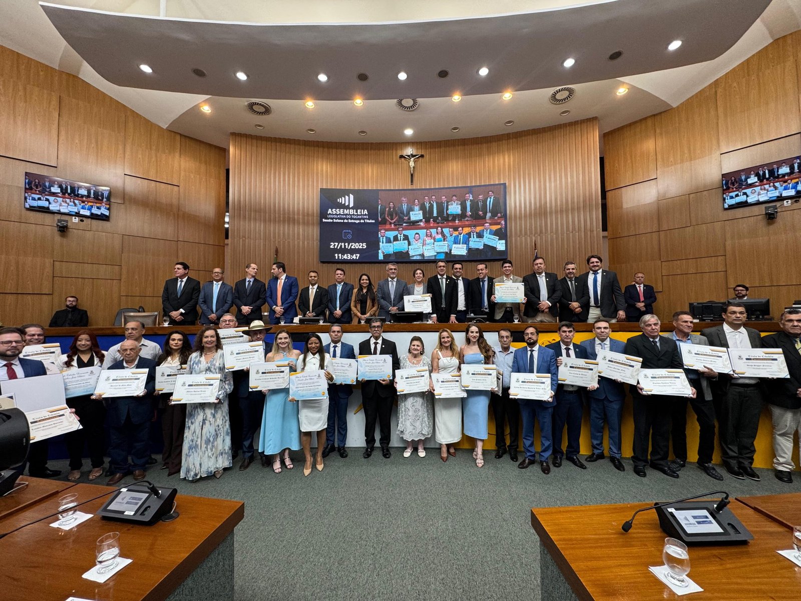 Wiston Gomes entrega Títulos de Cidadão Tocantinense e Benemérito a empresários que contribuem para o desenvolvimento do Estado