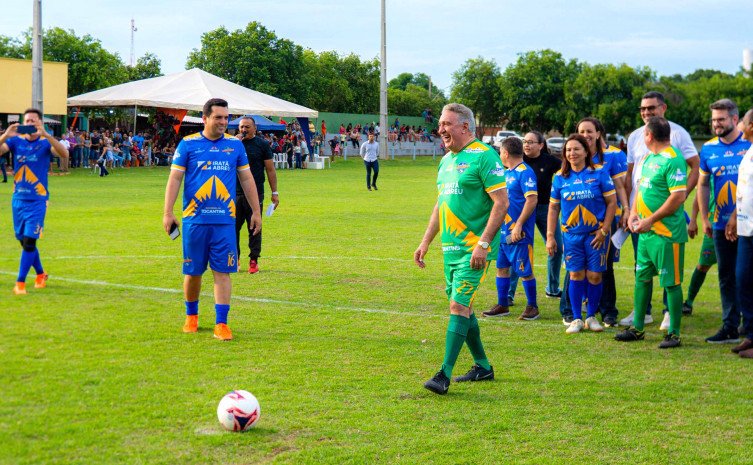 Governador Laurez prestigia Futebol Solidário dos Vereadores em Marianópolis e fortalece compromisso do estado com os municípios do Vale do Araguaia